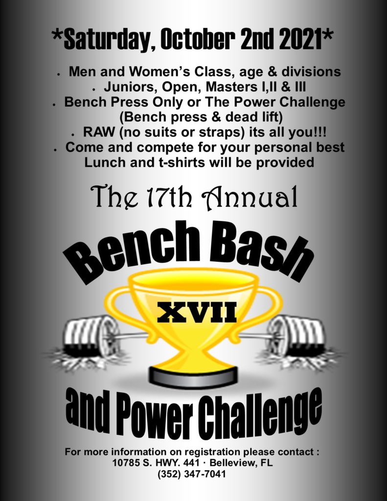 Men & Women Bench Bash and Power Challenge in Belleview, FL